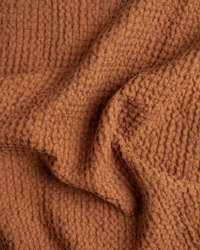 Hooded waffle baby towel in Cinnamon - sneakstylesanctums