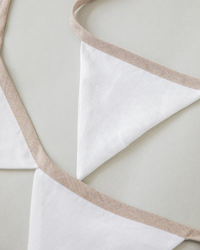 Linen bunting in White - sneakstylesanctums
