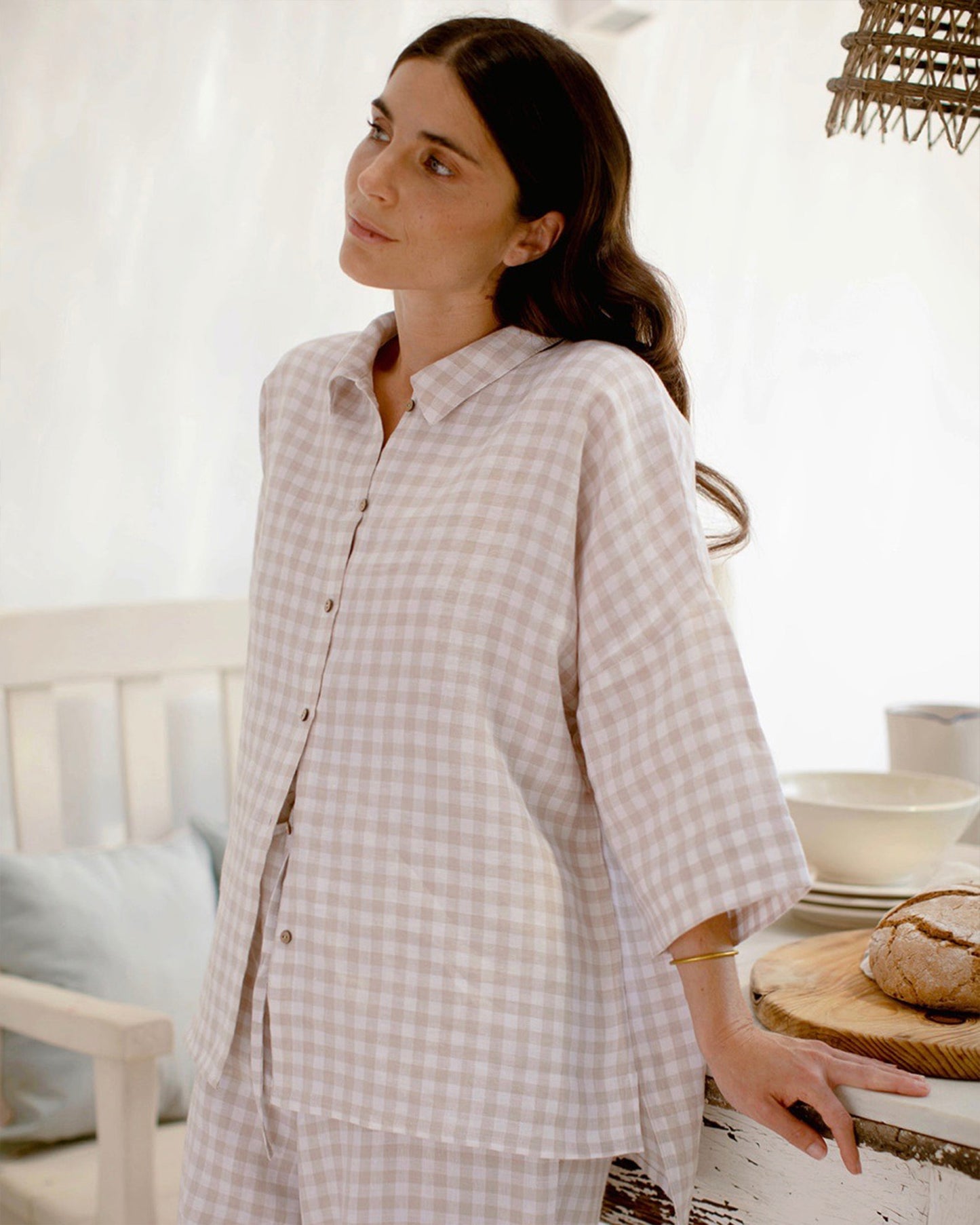 Linen pajama set COMPORTA - sneakstylesanctums