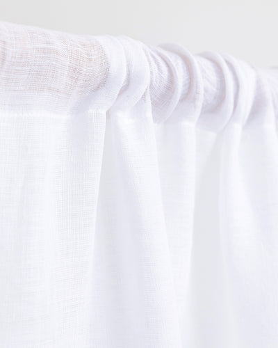 Sheer rod pocket linen curtain panel (1 pcs) - sneakstylesanctums