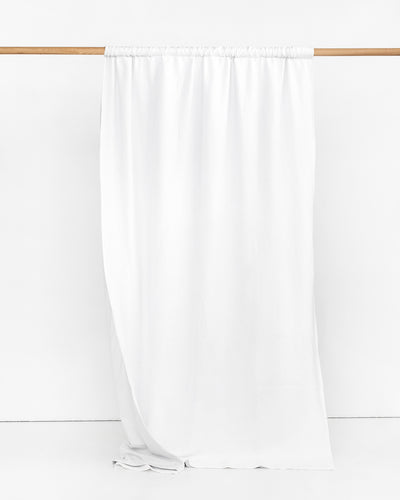 Blackout linen curtain panel (1 pcs) in White - sneakstylesanctums