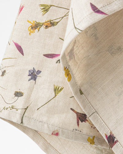 Linen tea towel in Botanical print - sneakstylesanctums