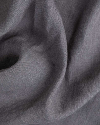 Charcoal Gray Linen tablecloth - sneakstylesanctums