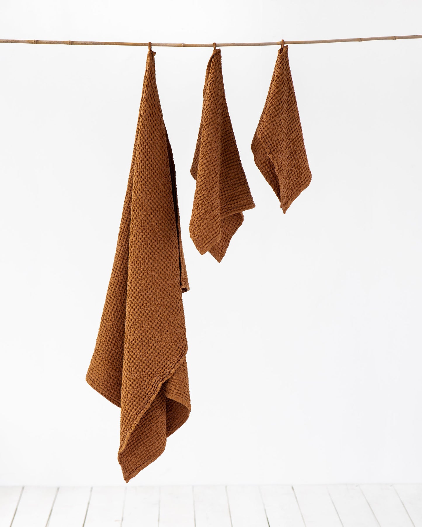 Cinnamon waffle towel set (3 pcs) - sneakstylesanctums