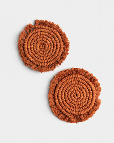 Rust coaster Crochet set of 2 - sneakstylesanctums