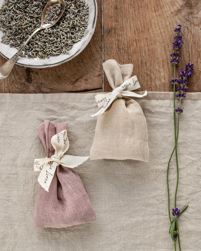Linen lavender sachet (set of two) - sneakstylesanctums