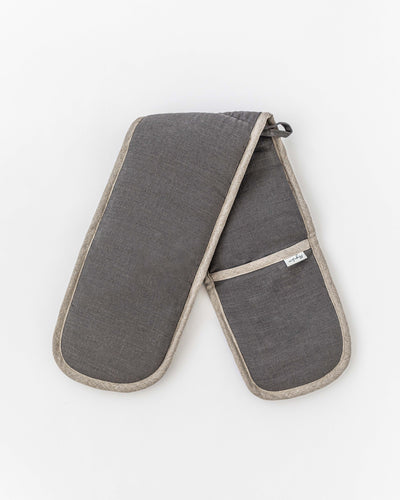 Double oven mitt (1 pcs) in Charcoal gray - sneakstylesanctums