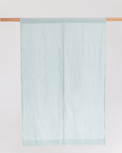 Linen noren curtains (1 pcs) in Dusty blue - sneakstylesanctums