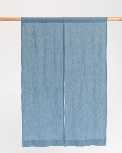 Linen noren curtains (1 pcs) in Gray blue - sneakstylesanctums