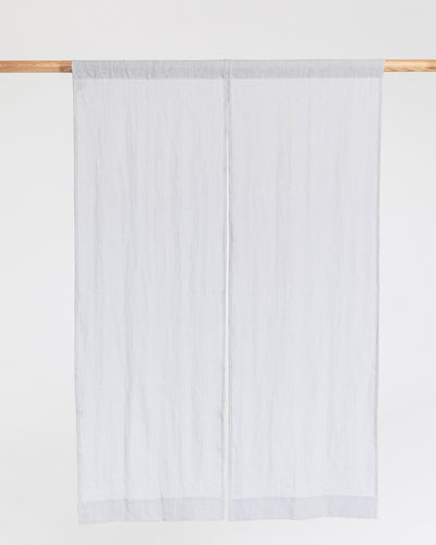 Linen noren curtains (1 pcs) in Light gray - sneakstylesanctums