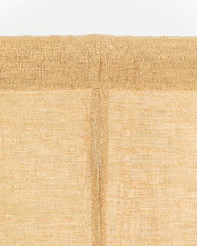 Linen noren curtains (1 pcs) in Sandy beige - sneakstylesanctums