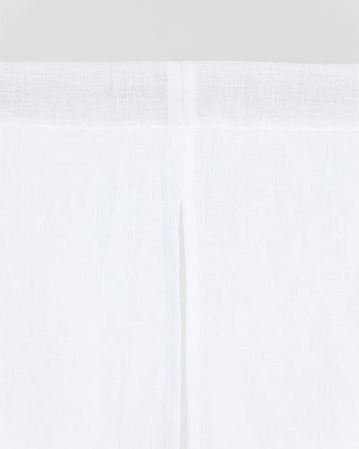 Linen noren curtains (1 pcs) in White - sneakstylesanctums