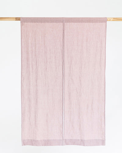 Linen noren curtains (1 pcs) in Woodrose - sneakstylesanctums  Edit alt text