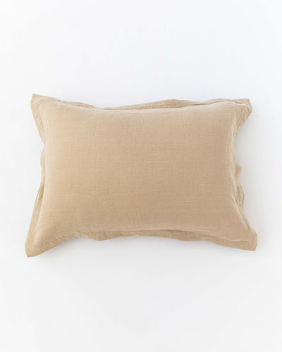 Linen pillow sham in Natural linen - sneakstylesanctums
