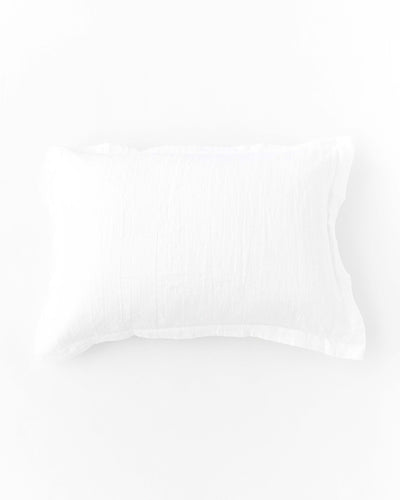 Linen pillow sham in White - sneakstylesanctums