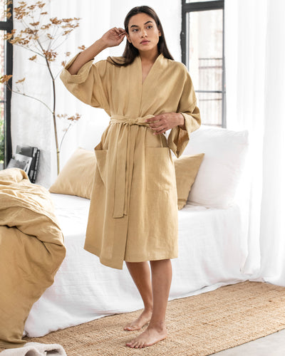 Linen robe Bermeo - sneakstylesanctums