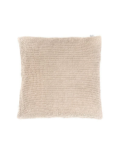 Waffle throw pillow cover in Beige - sneakstylesanctums