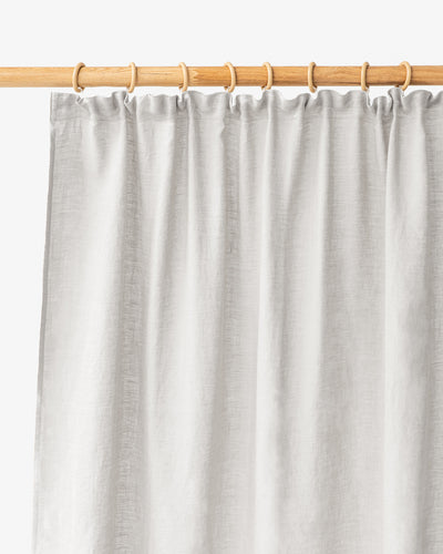 Pencil pleat linen curtain panel (1 pcs) in Light gray - sneakstylesanctums