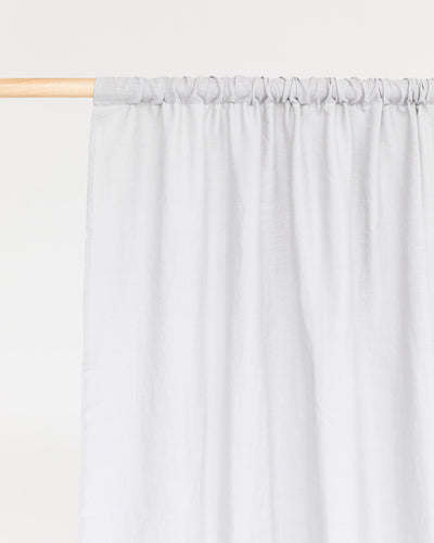 Rod pocket linen curtain panel (1 pcs) in Light gray - sneakstylesanctums
