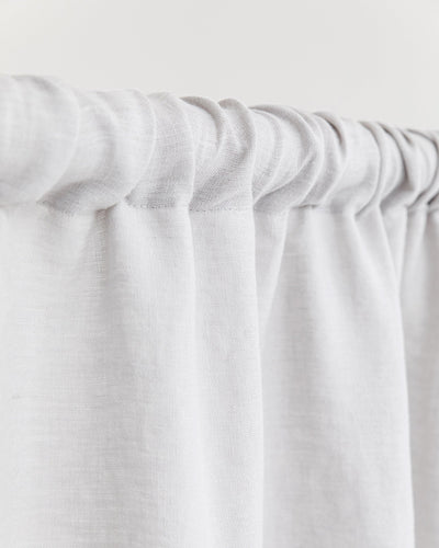 Rod pocket linen curtain panel (1 pcs) in Light gray - sneakstylesanctums