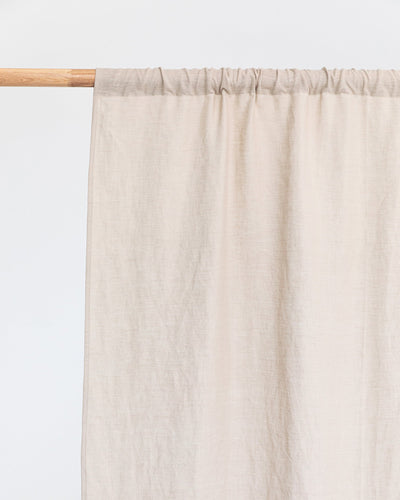 Rod pocket linen curtain panel (1 pcs) in Natural linen - sneakstylesanctums