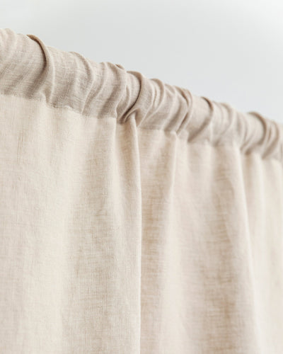 Rod pocket linen curtain panel (1 pcs) in Natural linen - sneakstylesanctums