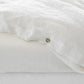 White linen duvet cover - sneakstylesanctums
