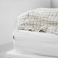 White linen fitted sheet - sneakstylesanctums