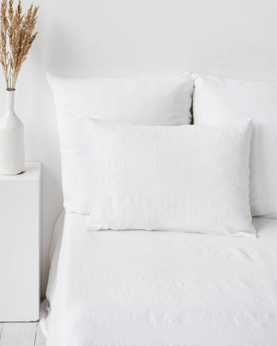 White linen pillowcase - sneakstylesanctums